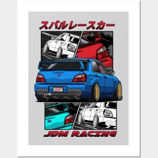 JDM Subie Impreza WRX STi 2000 Posters and Art